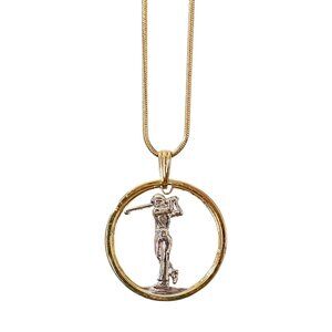 Golf Pendant Necklace
